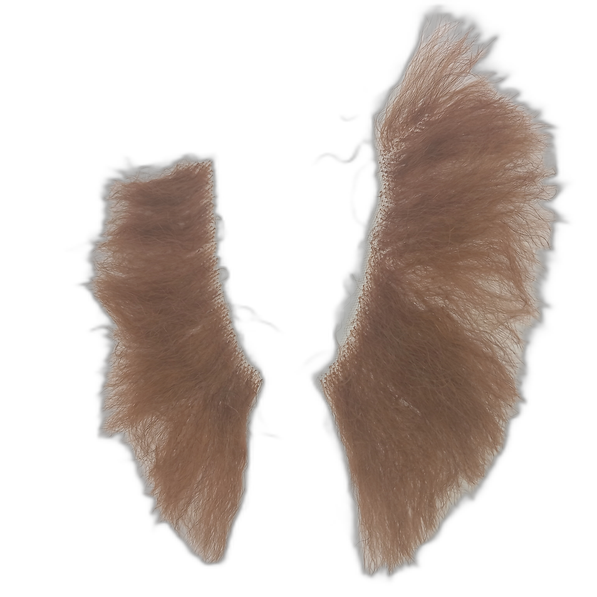 Large Human Hair Auburn Sideburns on Lace