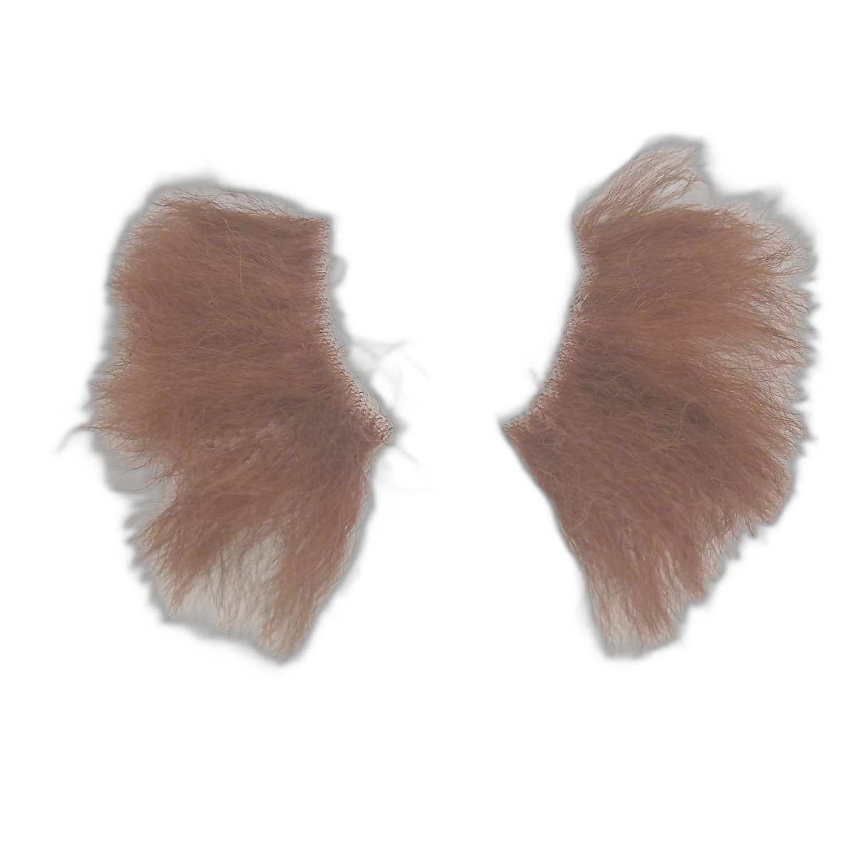 Large Human Hair Auburn Sideburns on Lace