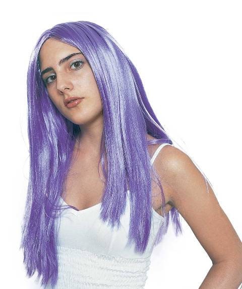 Long 23.6" (60 cm ) Auburn Wig with parting in the middle