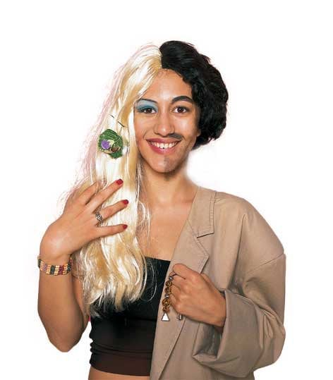 Androgynous (S)he Female and Male costume  wig