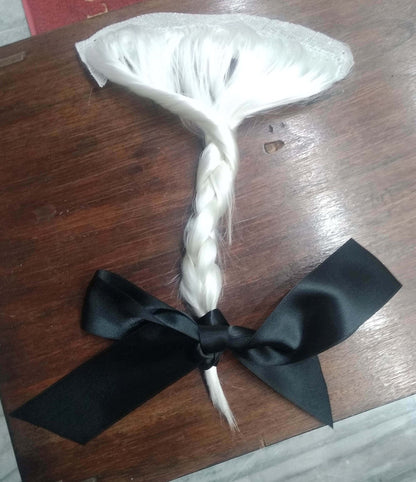 White  Braided Period Queue