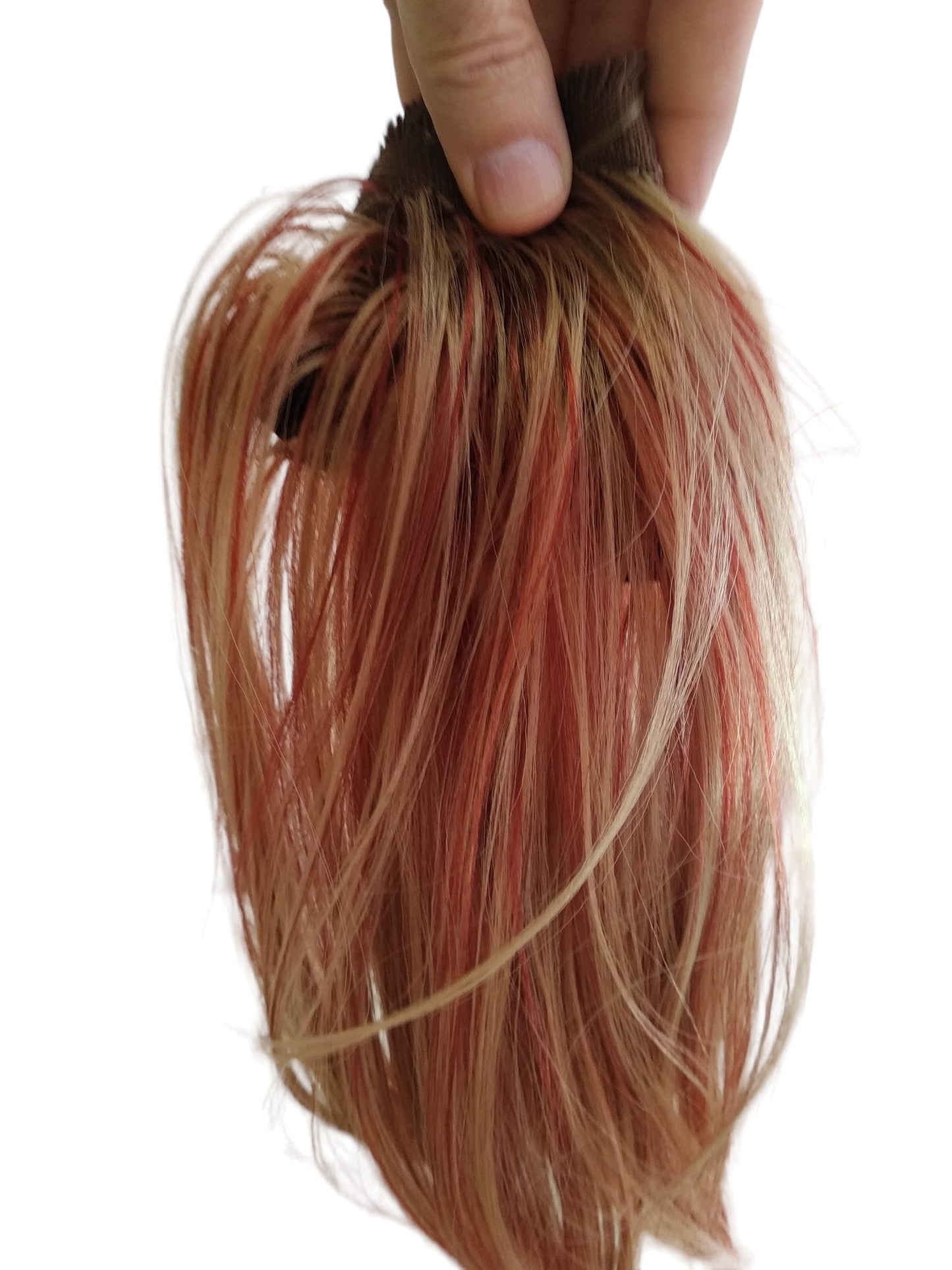 Reddish Blonde Braided Period Queue made to order within a week