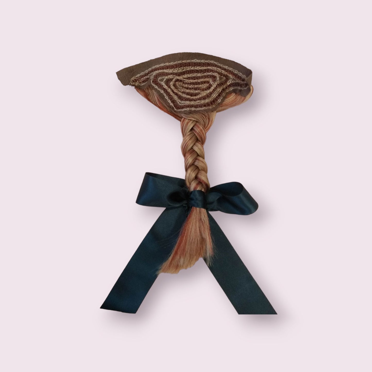 Reddish Blonde Braided Period Queue made to order within a week