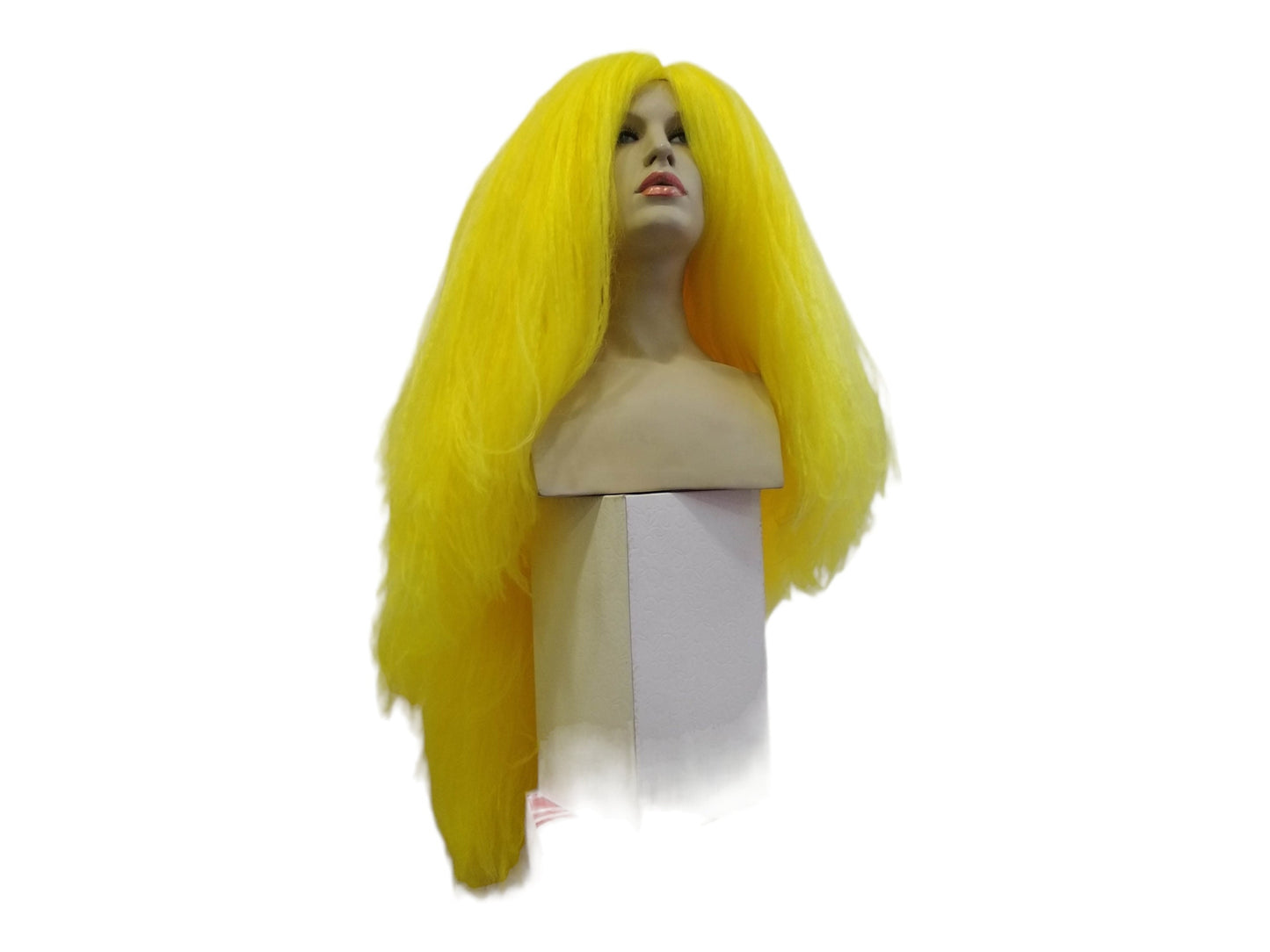 Titania  Yellow  Lady  Extra Long Texturised Costume Party Wig