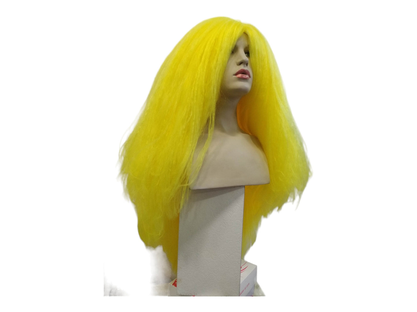 Titania  Yellow  Lady  Extra Long Texturised Costume Party Wig