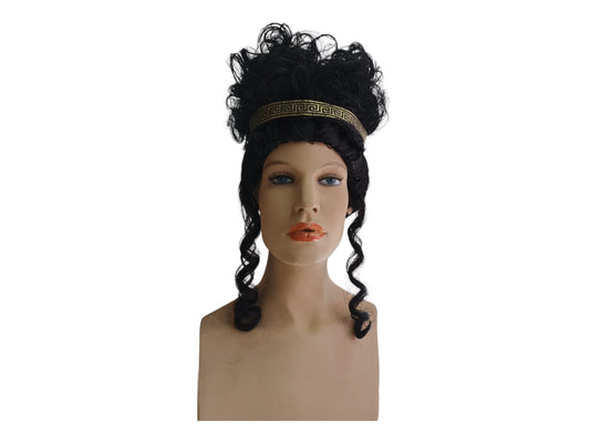 Ancient Greek Woman's Black Wig