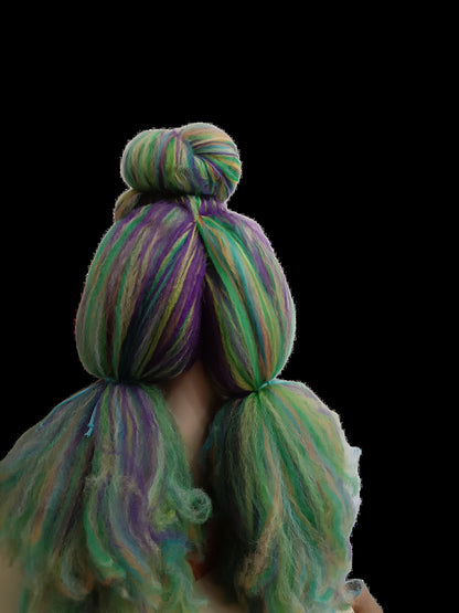 Rainbow in the Dark Long Texturised Costume Party Wig