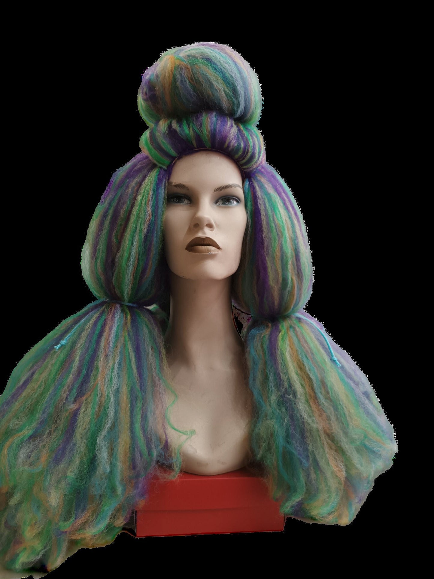 Rainbow in the Dark Long Texturised Costume Party Wig