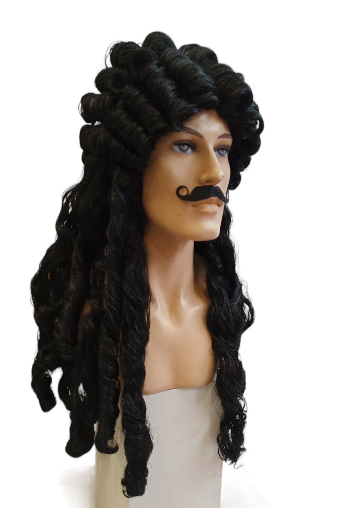 Captain Hook's Theatrical Black Wig: 1991 Movie-Inspired Special Edition