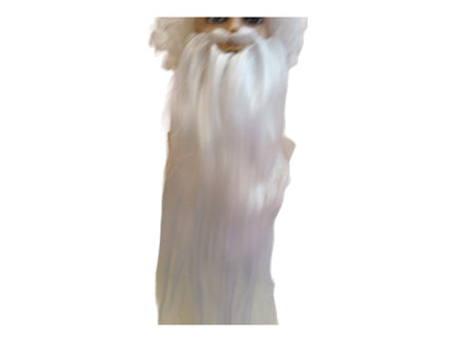 Druid Langt Lige Hvidt Skæg 70 cm eller 27"