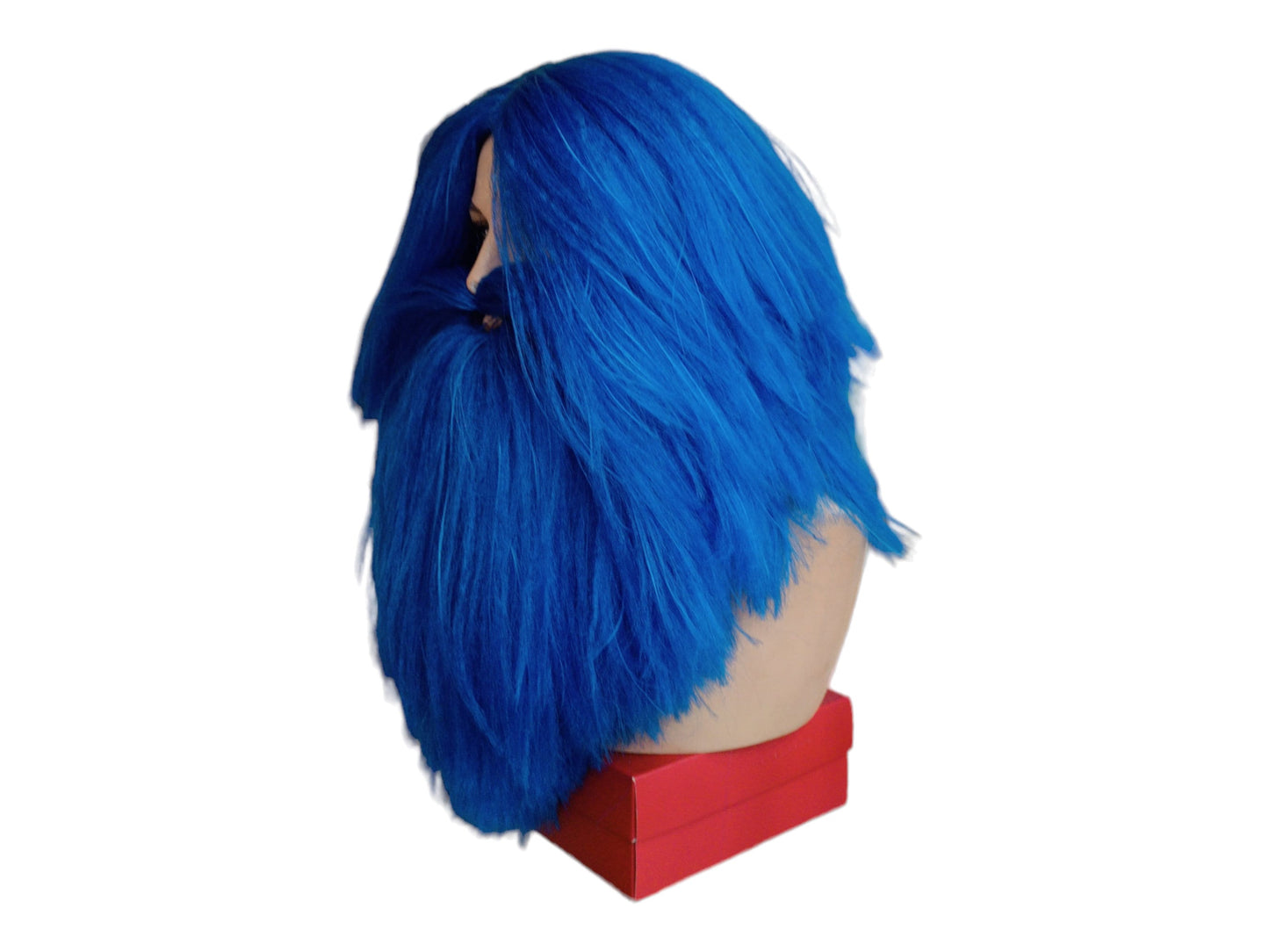 Barbebleu Σετ Μεγάλη Μπλε Περούκα και Γενιάδα