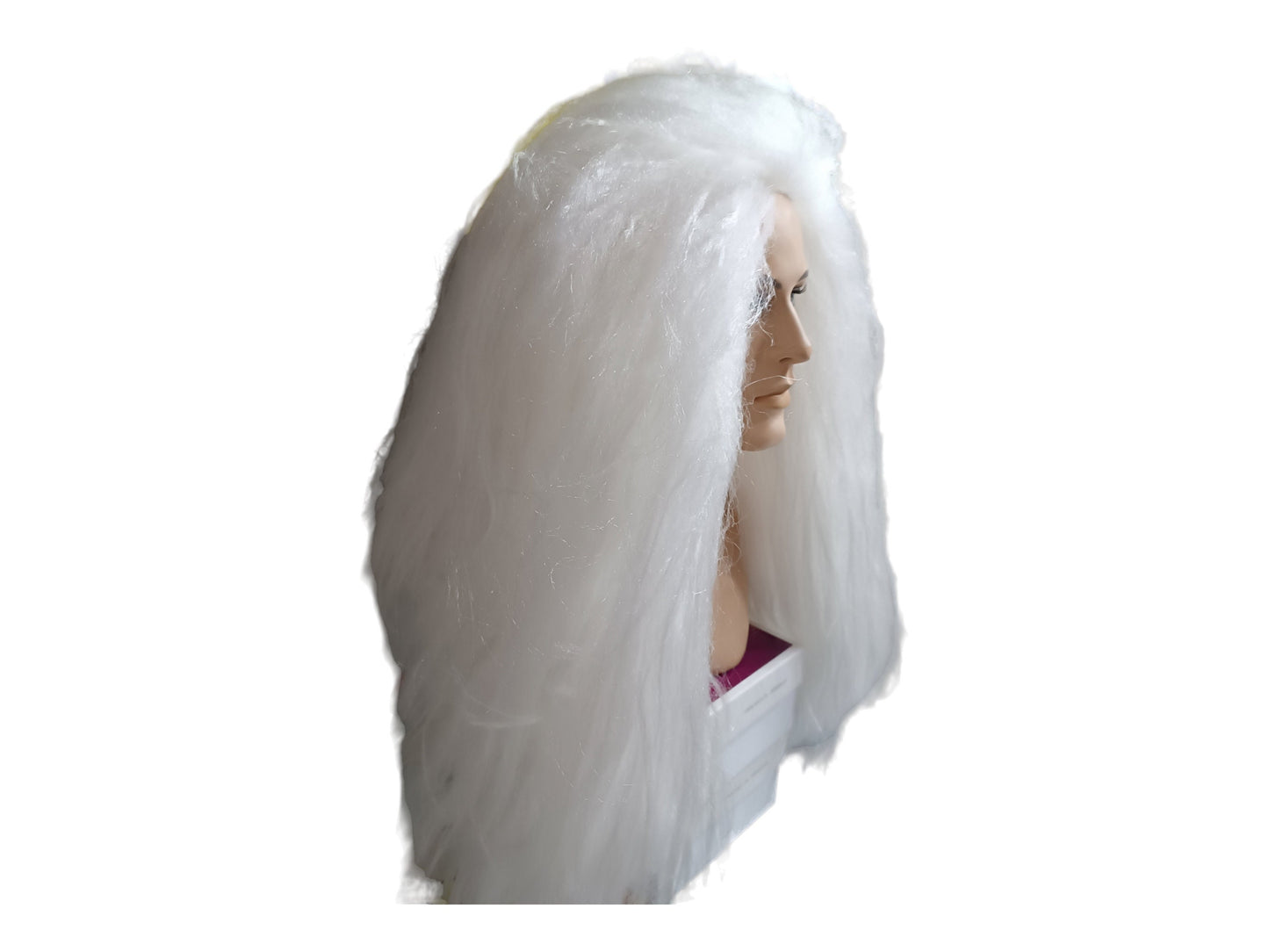 Titania  White  Lady  Extra Long Texturised Costume Party Wig