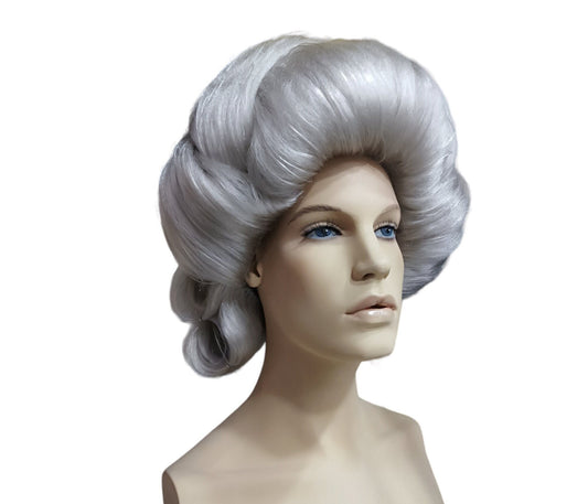 Madame Tussaud gray stage wig