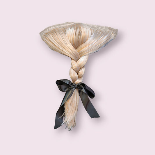 Gray Blond Braided Period Queue
