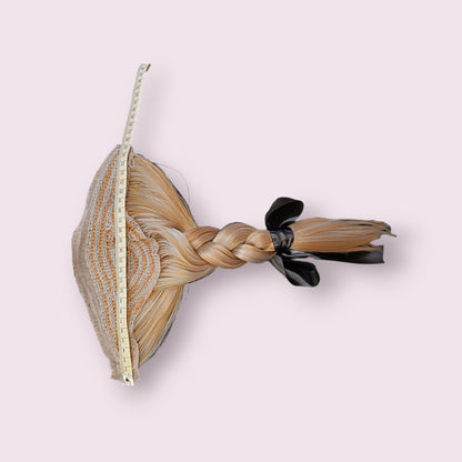 Gray Blond Braided Period Queue