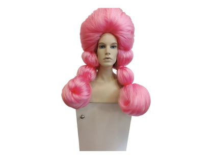 Toadette Pink Long extra voluminous Texturised Drag Show Wig