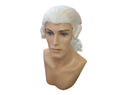 Kejser Josef II hvid paryk | Historisk kostumeparyk fra det 18. århundrede fra filmen Amadeus (1989)