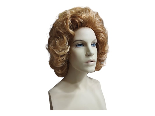 Thatcher former British Prime Minister blonde stage wig