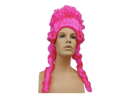 Marie Antoinette High Rococo Period Wig With Elegant Curls And Braids