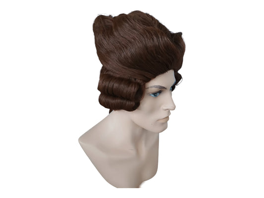 Jean-Baptiste | Comte de Montfort | Aristocrat Luxury Curls -peruukki | Aatelismiehen vaaleanruskea peruukki | Aristocrat Luxury Curls -peruukki