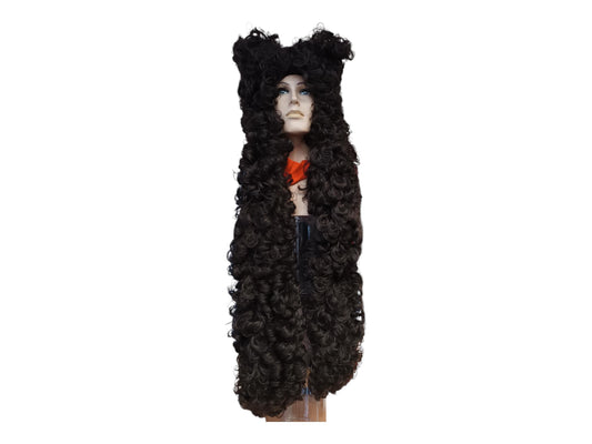 Mr. Neville's Brown Wig – Authentic Theatrical Period Wig-rococo-male-wig-towering-pompadours-historical-18th-century-aristocracy