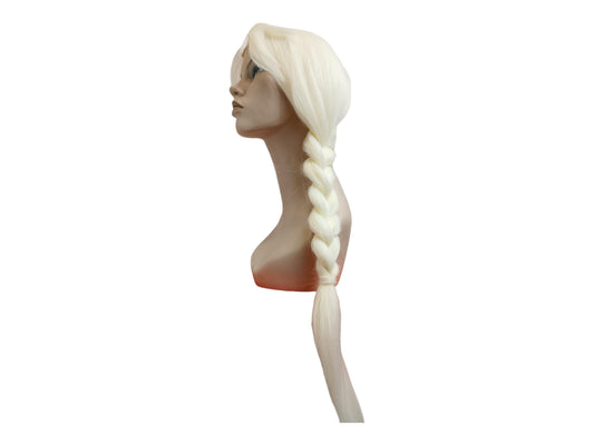 Ice Princess Ivory White Long Braid Cosplay Heat resistant   Wig