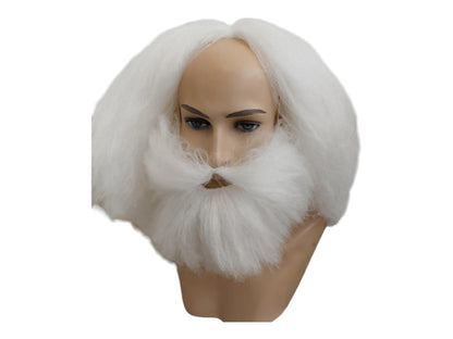 Eremit Hvid Hulemand Paryk og Skæg Sæt Cosplay Kostume