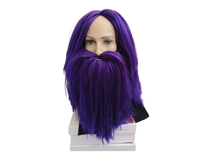 Barbeviolet Wig And Beard Costume Cosplay Wig