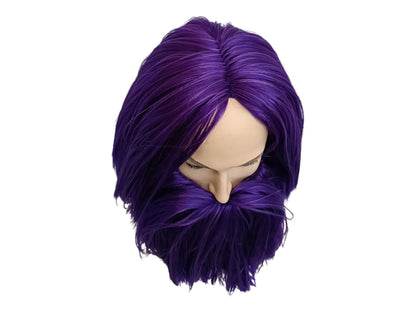 Barbeviolet Wig And Beard Costume Cosplay Wig