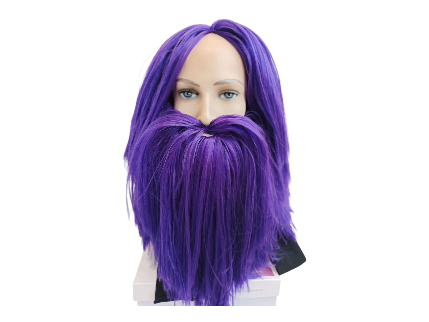 Barbeviolet Wig And Beard Costume Cosplay Wig