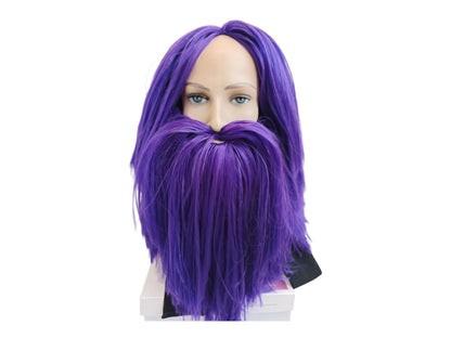 Barbeviolet Wig And Beard Costume Cosplay Wig
