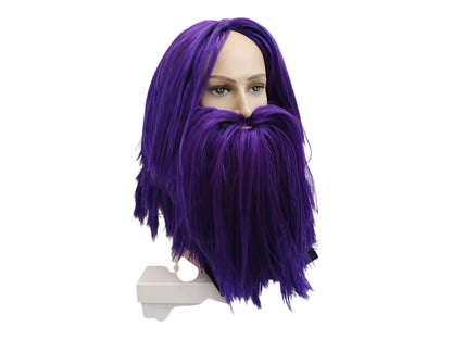 Barbeviolet Wig And Beard Costume Cosplay Wig