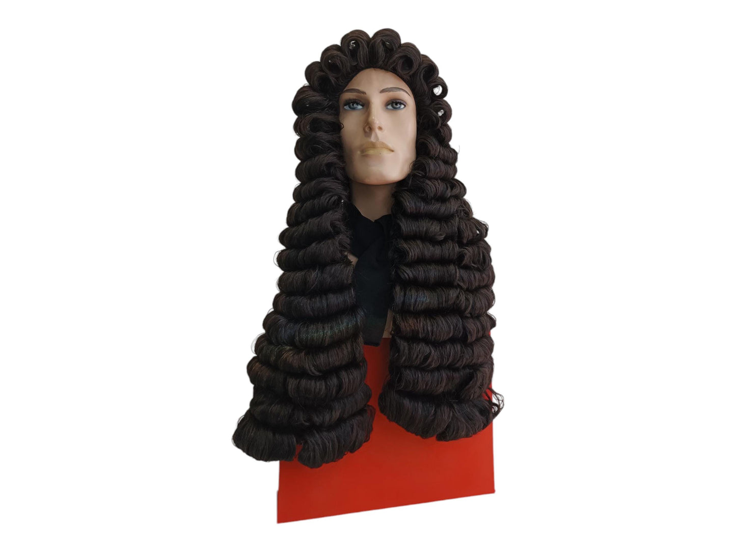 Samuel Pepys Brown Baroque Wig - Restoration Nobleman Long Curls Style