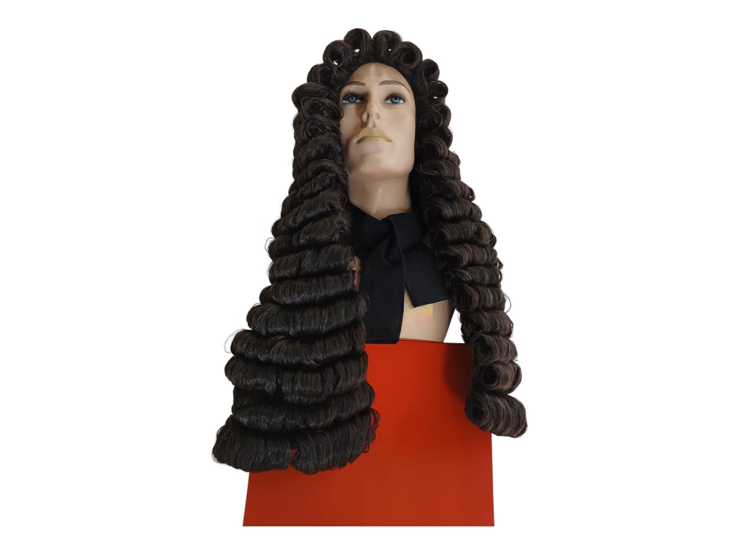 Samuel Pepys Brown Baroque Wig - Restoration Nobleman Long Curls Style