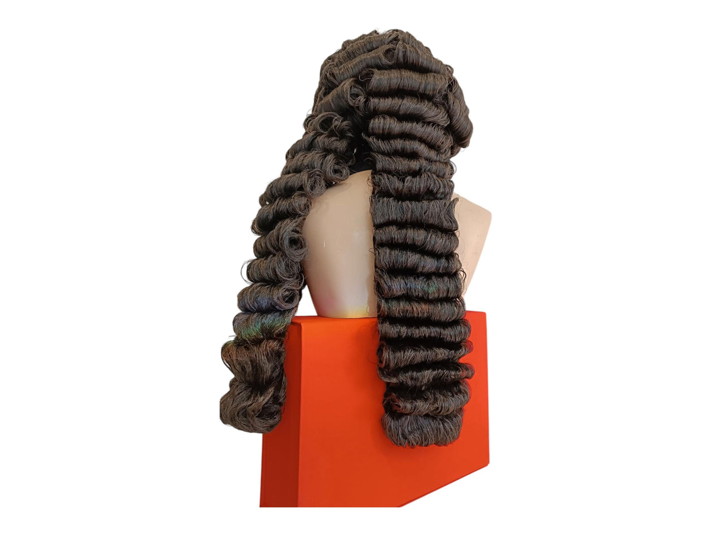 Samuel Pepys Brown Baroque Wig - Restoration Nobleman Long Curls Style