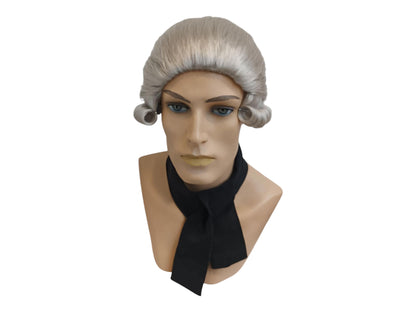 Marquis De Lafayette hopeanharmaa peruukki 1700-luvun siirtomaa-ajan vapaussodan historiallinen puku Georgian aikakauden teatteri aatelisdraama