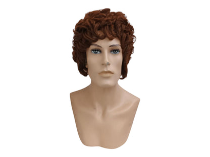 Beau Brummell Regency Wig – 1790s Light Brown Brutus Style Wig For Men – 18th Century Georgian Historical Theater Wig