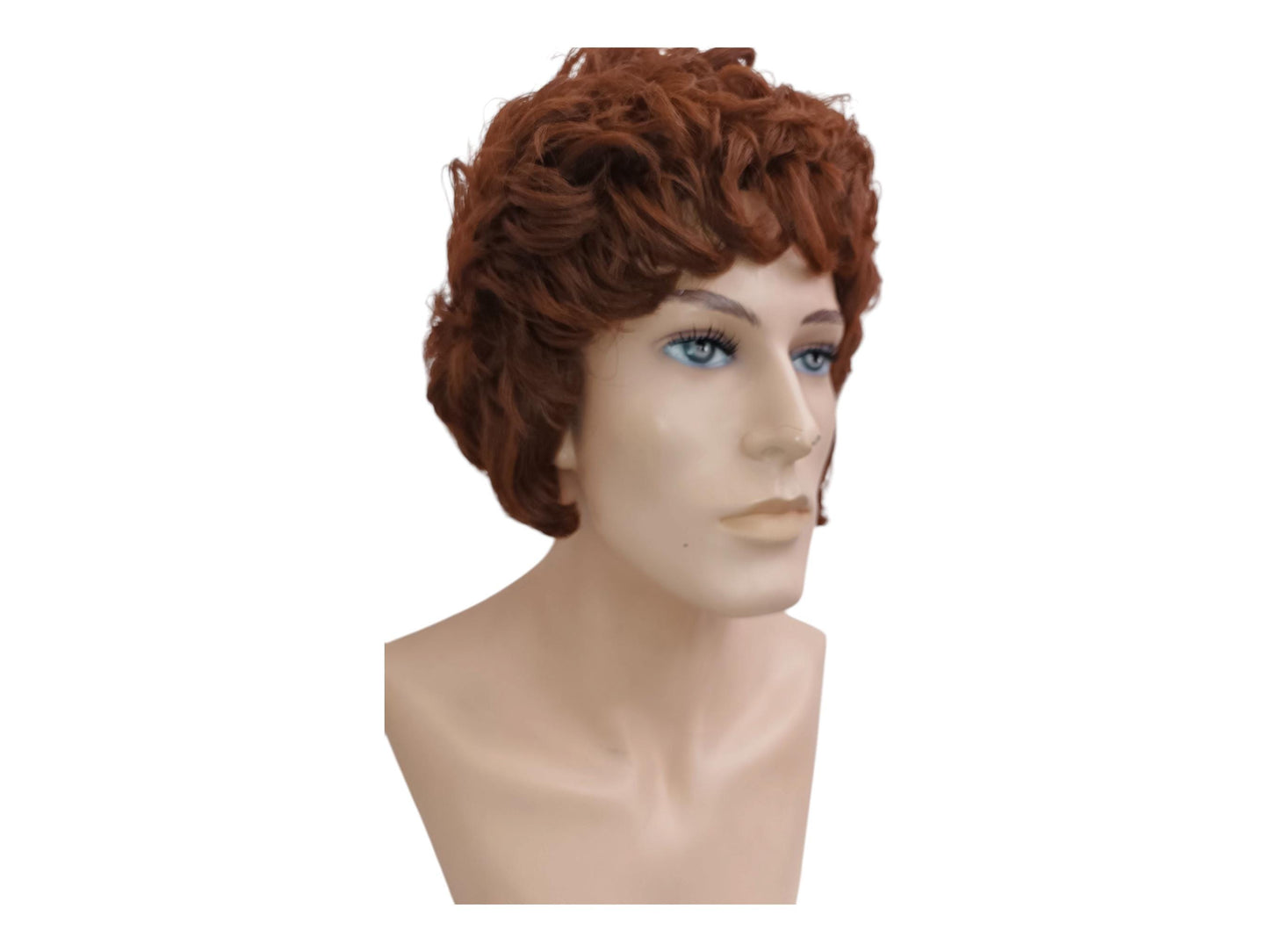 Beau Brummell Regency Wig – 1790s Light Brown Brutus Style Wig For Men – 18th Century Georgian Historical Theater Wig