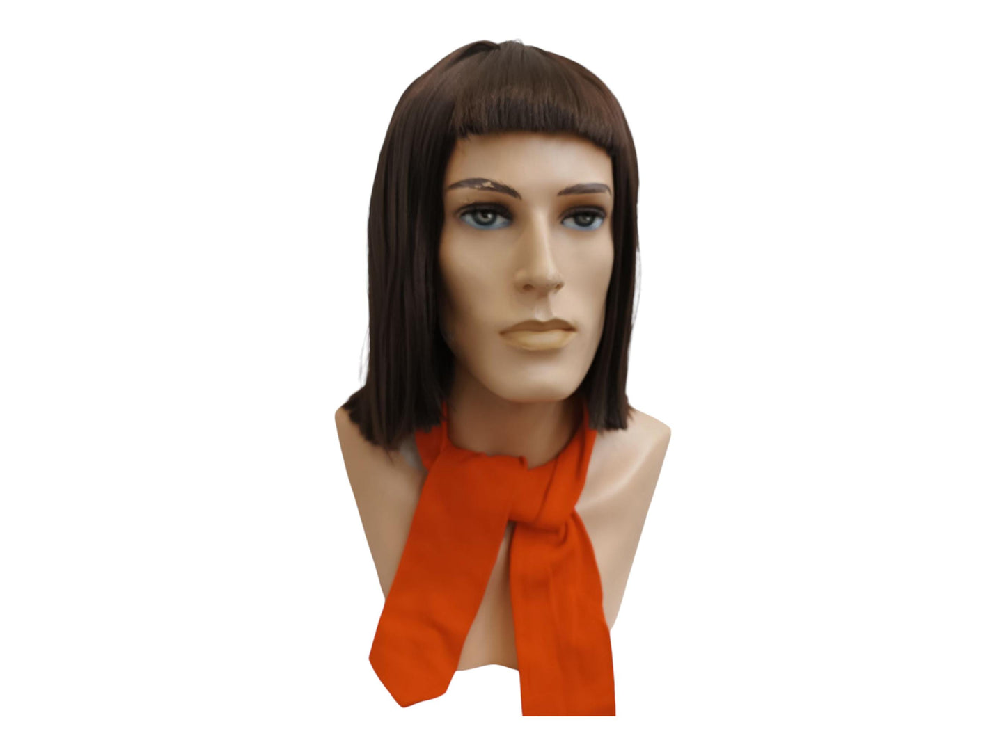 Dark Brown Bob Wig Straight With Bangs | Vintage 60s Bob Wig