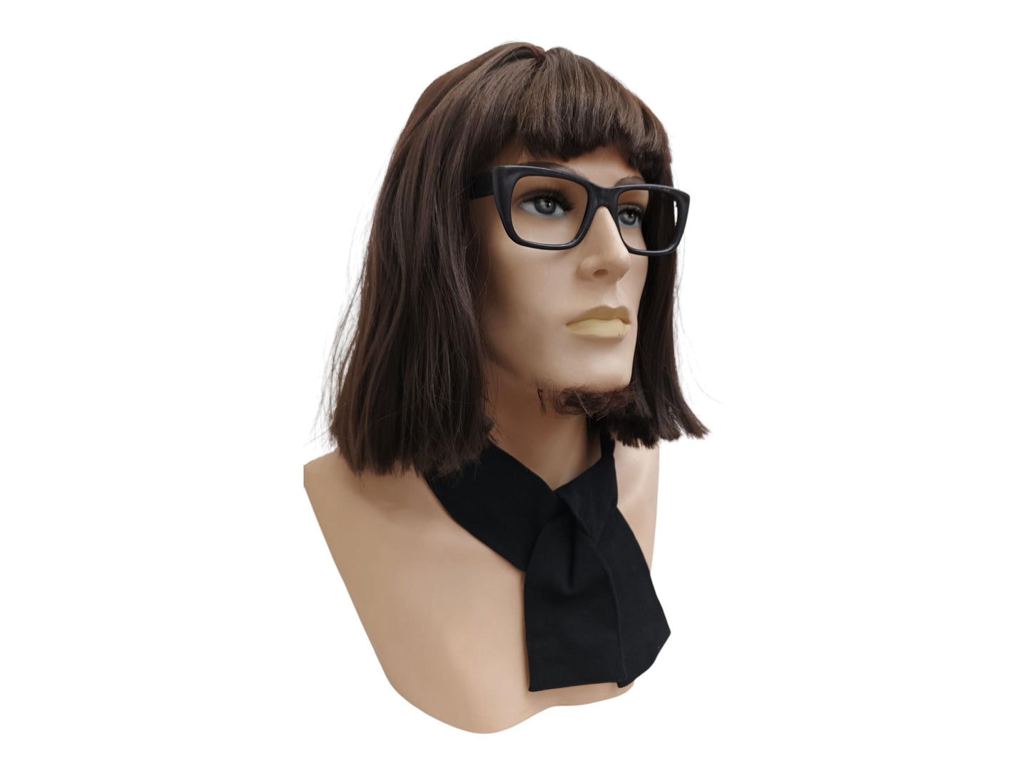Dark Brown Bob Wig Straight With Bangs | Vintage 60s Bob Wig