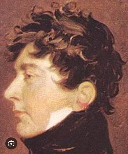 Beau Brummell Regency Wig – 1790s Light Brown Brutus Style Wig For Men – 18th Century Georgian Historical Theater Wig