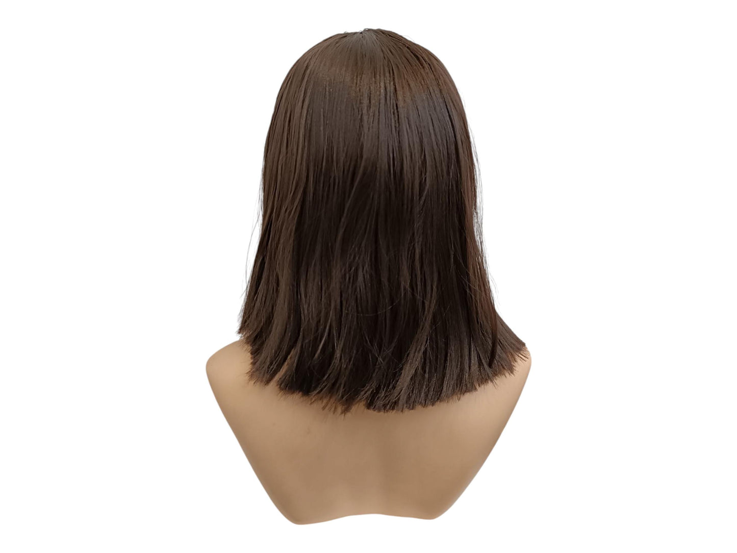 Dark Brown Bob Wig Straight With Bangs | Vintage 60s Bob Wig