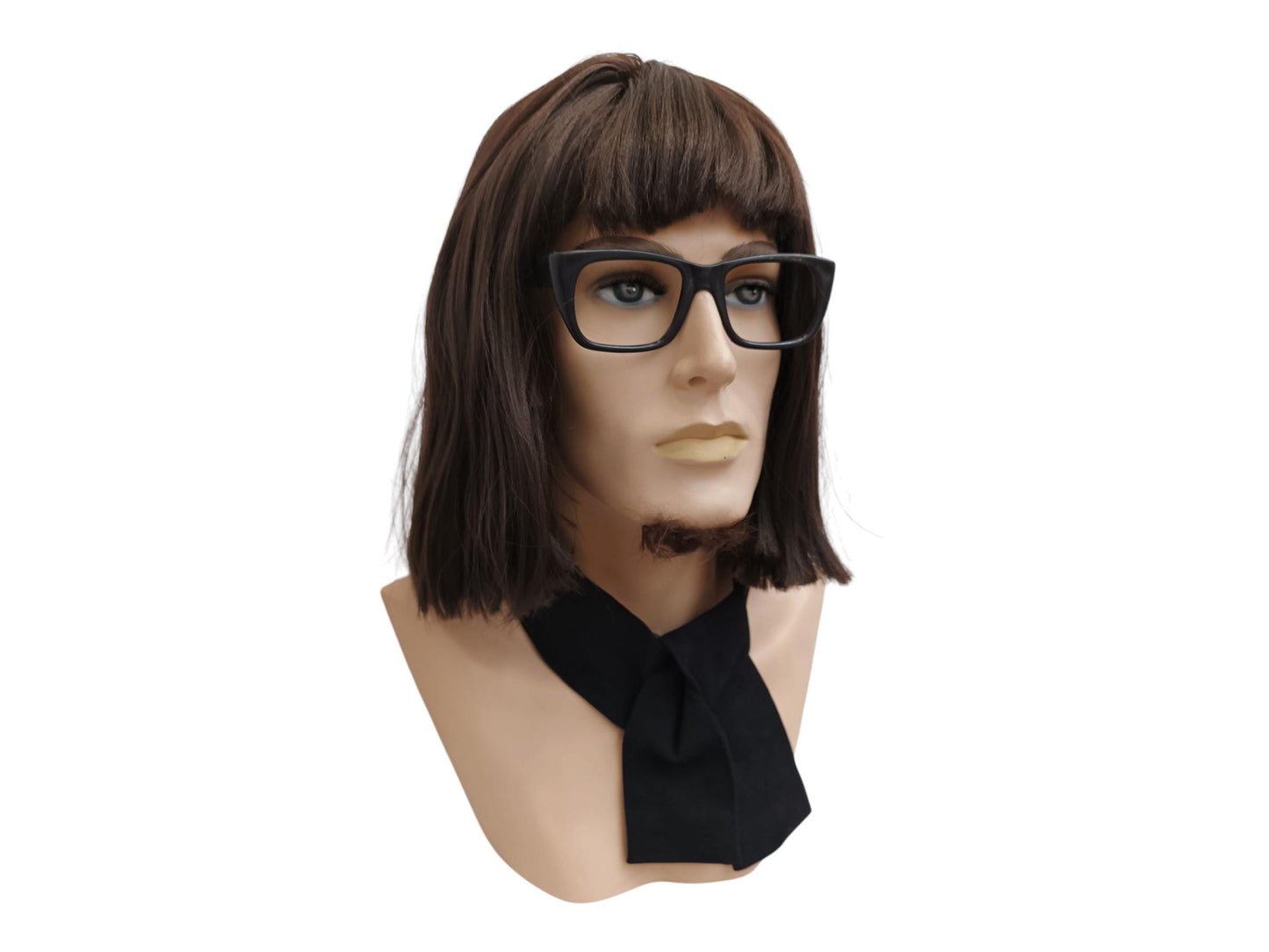 Dark Brown Bob Wig Straight With Bangs | Vintage 60s Bob Wig