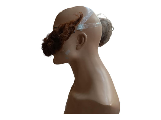 Legendary Villain-inspired Oversized Light Brown Mustache With Wire Frame Light Brown Cosplay Long Moustache With Transparent Band