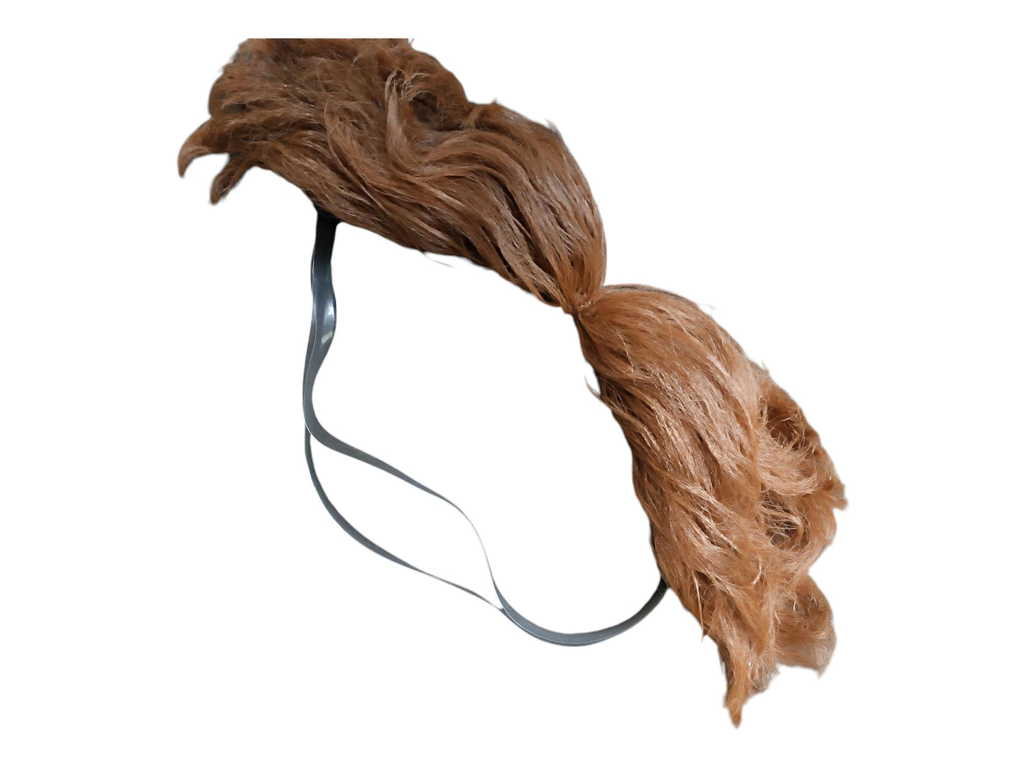 Legendary Villain-inspired Oversized Light Brown Mustache With Wire Frame Light Brown Cosplay Long Moustache With Transparent Band