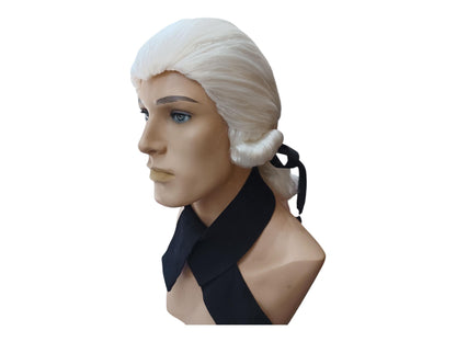 Le Magistrat 1800 White Male Authentic Wig With Special Hairline