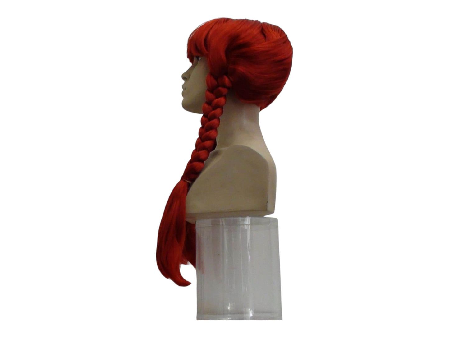 Gauloise Villager Red Wig With Two Braids About 20 Inches Long Costume Wig