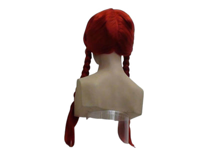Gauloise Villager Red Wig With Two Braids About 20 Inches Long Costume Wig