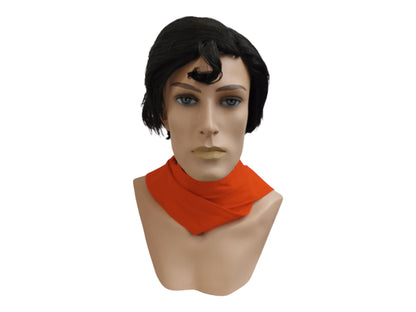 Classic Superman Wig - Christopher Reeve Style - Black Short Costume Cosplay Wig