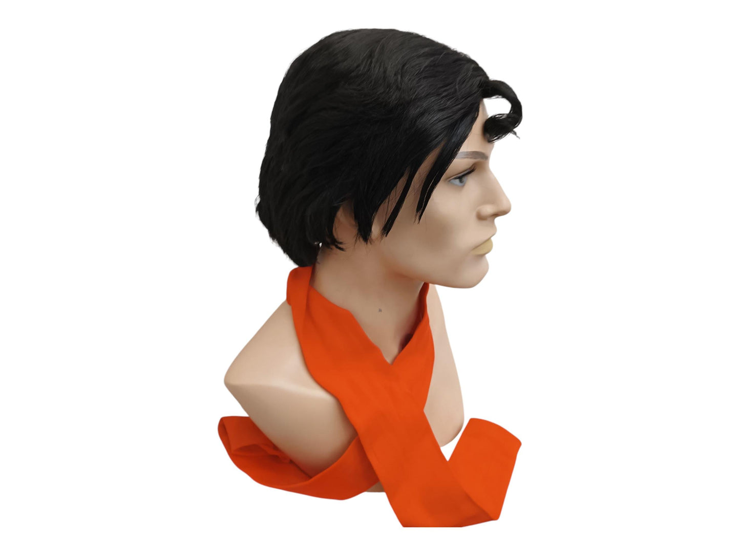 Classic Superman Wig - Christopher Reeve Style - Black Short Costume Cosplay Wig